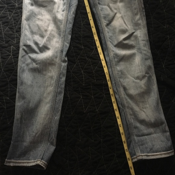 Light Wash Straight Leg Skinny Jeans - Picture 6 of 7